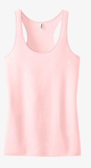 District Threads Dt237 Ladies Racerback Tank Top - Womens Light Pink Tank Top #1226280