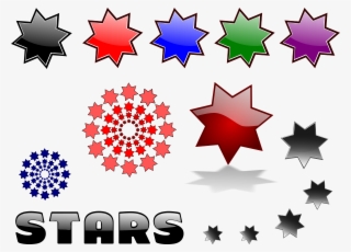 Mixed Stars Clipart Png For Web #1227107