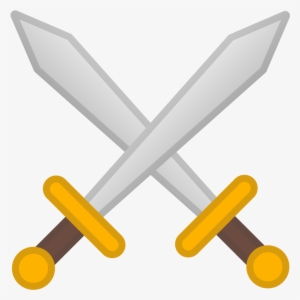 Diamond Swords Crossing Png - Schwert Emoji #1227643