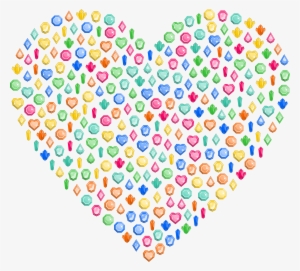 This Free Icons Png Design Of Colorful Gems Heart #1228055