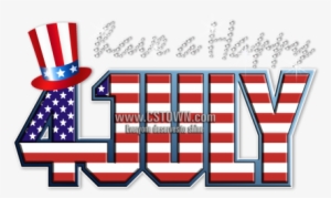 Printable Glitter Happy July 4th Heat Transfer - Heat Transfer #1228566