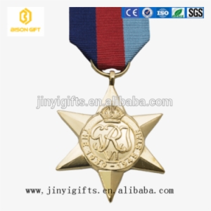 2018 New Design Custom Metal Emboss 3d Gold Star Medal - 1939–1945 Star #1228569