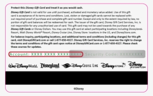 American Express Gift Card Amazon - Disney Gift Card Back #1229335