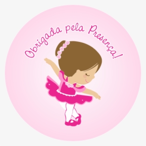 Adesivo Bailarina 3,5 Cm Redondo - Etiquetas De Bailarina Para Imprimir #1230825