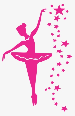 Adesivo Bailarina - Bailarina De Ballet Silueta Rosa #1230851