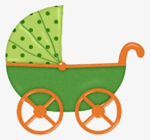 Simple Cinderella Clip Art Yellow Baby Carriage Clipart - Green Baby Stroller Clipart #1231382