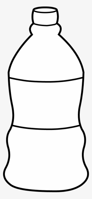 Water Black And White Measuring Cup Of Water Clipart - Water Bottle To Colour #1231879