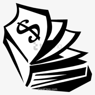 Money Book Royalty Free Vector Clip Art Illustration - Clip Art #1232037