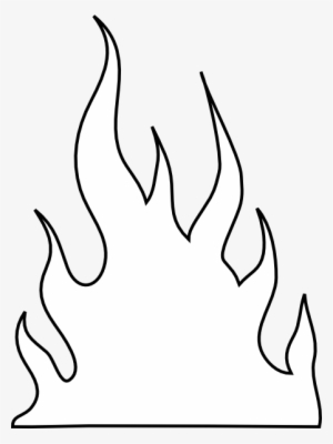 Flames Outlines Clip Art - White Flames Clipart - Free Transparent PNG ...