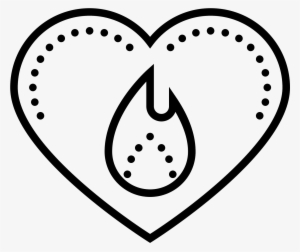 Fire In Heart Icon Free Download And Vector Png Flamme - Icon #1233085