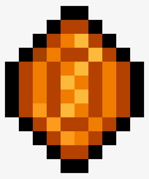 This Free Icons Png Design Of Pixel Orange Gem #1233636