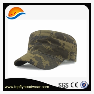 Custom Logo Flat Top Military Style Caps For Men - Baseball Cap #1233813