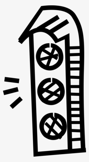 Vector Illustration Of Traffic Light Signals Or Stop #1234791