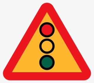 Sign, Cartoon, Signs, Ahead, Traffic, Light - Traffic Light Signal Ahead #1234841