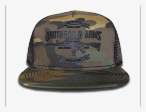 Black Camo Trucker Cap Front Shadow #1235436