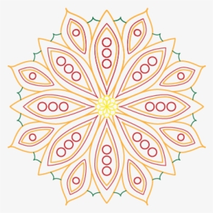 Square Image, Transparent Background, Outlines In Orange, - Blue #1236279