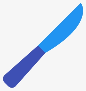 The Icon Consists Of A Pretty Typical Knife - Ball Pen Flat Icon #1236432