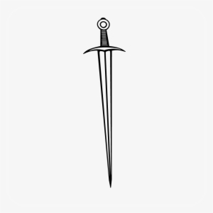 Medieval Sword Decal Style - Dagger Clip Art #1236796