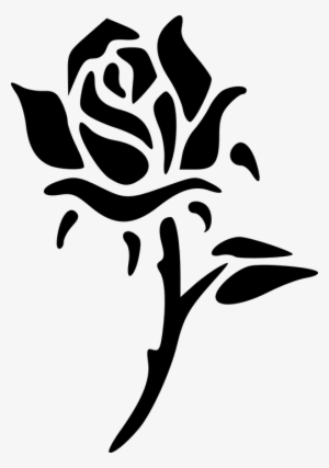 37705 Rose Flower Silhouette Black Abstracts Floral - Flower Stencil #1237172 37705 Rose Flower Silhouette Black Abstracts Floral - Flower Stencil #1237172