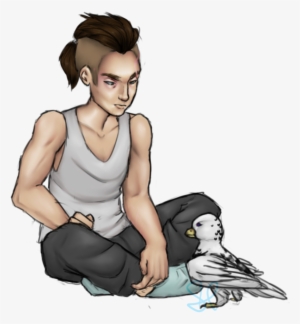 Sad Man Png Clipart Free Stock - Bird N Man Sad #1237204