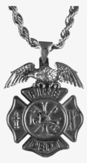 Firefighter Necklace With Eagle - Fire Department #1237418