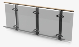 Railing - Transparent Glass Railing Png #1237503