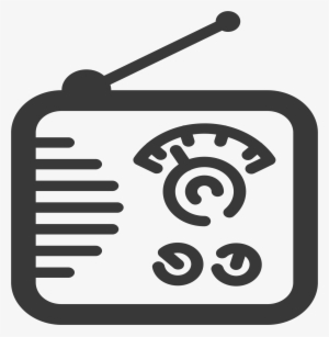 Radio Icon Vector Clipart Image - White Radio Icon Png #1237939