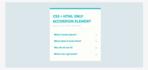 Com Css Html Only Accordion Radio Button Method - Html And Css Only Accordion #1237985