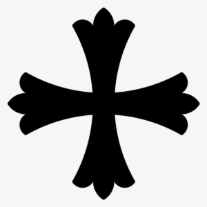 Emt Svg Maltese Cross Clipart Black And White - Cross Patonce #1238125