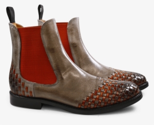 Ankle Boots Molly 10 Smoke Interlaced Orange Elastic #1238238