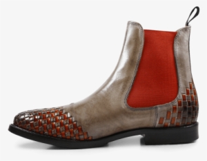 Ankle Boots Molly 10 Smoke Interlaced Orange Elastic - Chelsea Boot #1238321