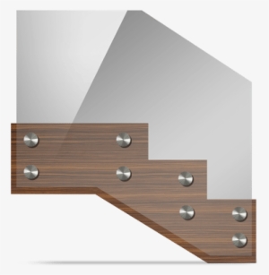 Glass Staircase Rails On Stand-offs - Stair Rail Standoffs #1238625