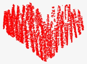 Free Download - Transparent Background Crayon Heart Png #1239232