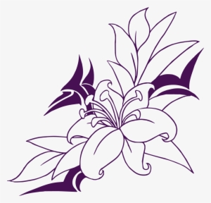 Flowers Drawing 54 Png - Simple Flower Designs For Pencil Drawing #1239233