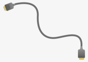 Hdmi Cable - Connection Wire Grey Png #1239671