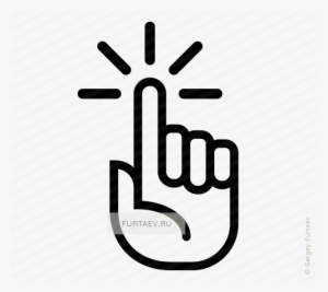 Vector Icon Of Hand With Raised Index Finger And Motion - Attention Icons #1239911