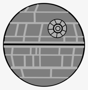 Death Star Banner Black And White Stock - Star Wars Death Star Clipart #1240088