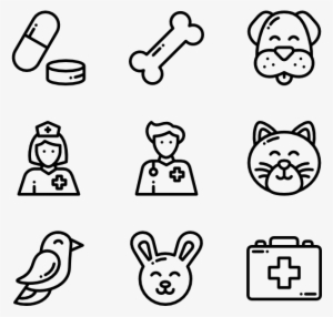 Veterinary - Hand Drawn Icons Png #1240114