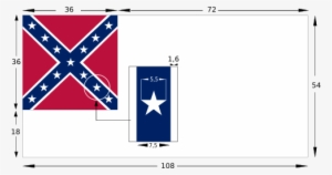 Construcción De La Segunda Bandera[editar] - Confederate Flag Vs Tennessee Flag #1240305