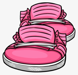 Neon Pink Sneakers Icon - Club Penguin Shoes #1240385