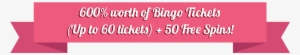 Max 60 Bingo Tickets To The £50 Daily Treat Room - Okinawa Prefecture #1241508