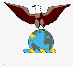 Eagle Over Globe Svg Clip Arts 600 X 551 Px #1241954