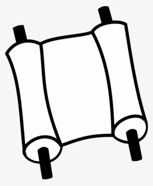 Holy Bible Clipart - Torah Scroll Coloring Page #1242985