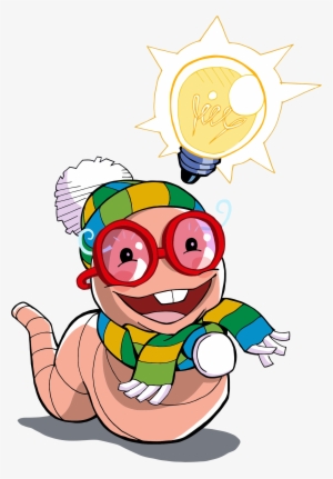 This Free Icons Png Design Of Nerdy Worm #1243596