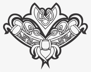 Celtic Ornament Vector Free Lace - Celtic [34] Red Bib #1243737