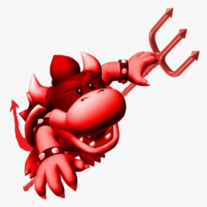 Koopa Devil Kid With Trident - Mario Bros Koopa Kid #1243739