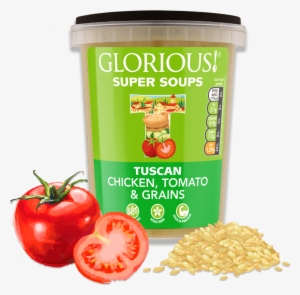 A Chicken And Grain Soup Bursting With Tomatoes And - Glorious! Tuscan Chicken, Tomato & Grains Soup #1244082