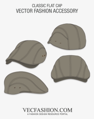 Classic Flat Cap Vector Template - Flat Cap Vector #1244324
