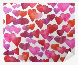 Seamless Pattern With Red, Pink And Violet Watercolor - Watercolor Painting #1245283