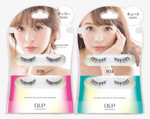 P Eyelashes Secret Line Air [2 Types To Choose] - D-up Secret Line Air Eyelashes (#931 Cute Eyes) 2 Pairs #1245307